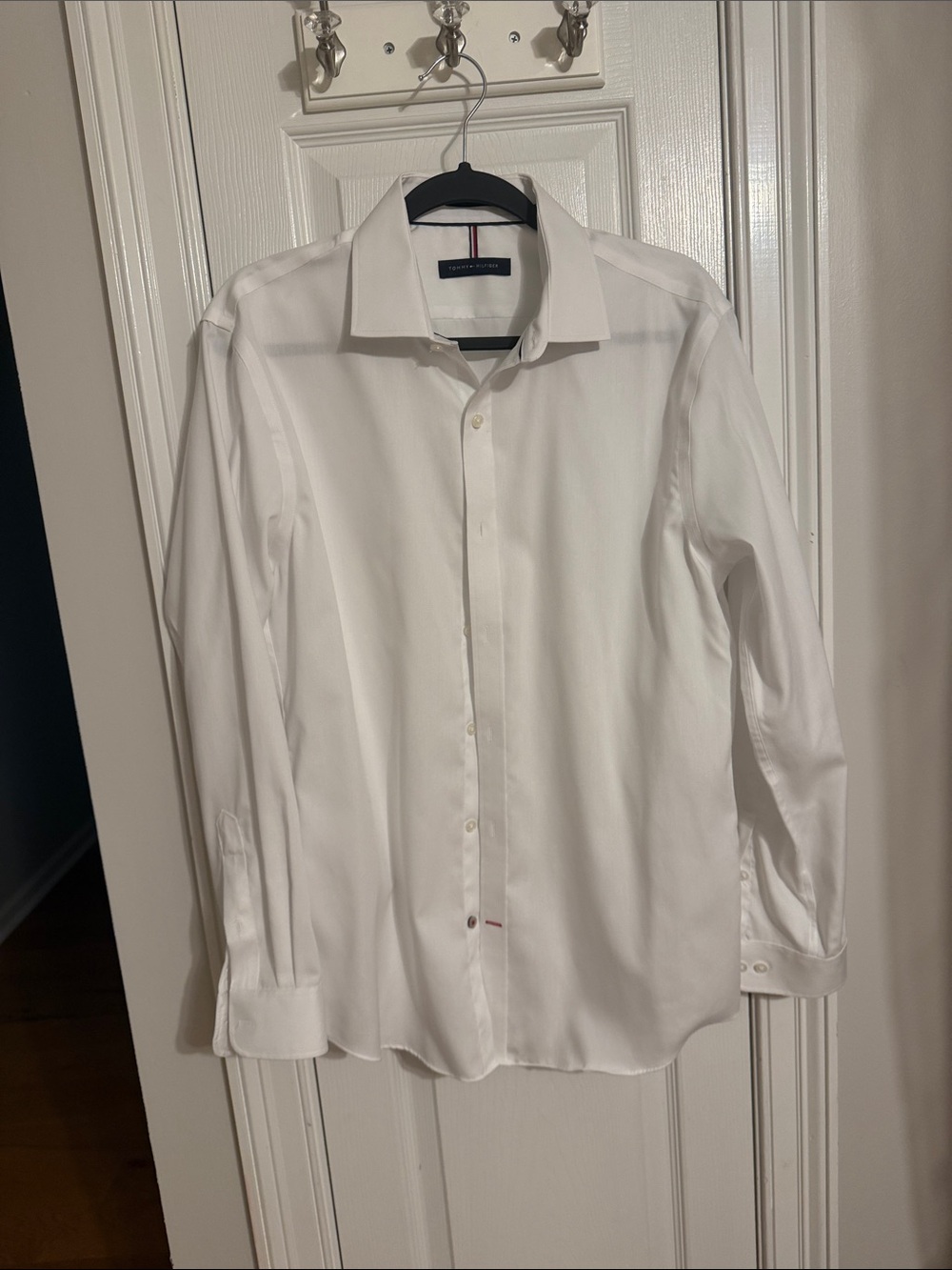 Tommy Hilfiger white slim fit dress shirt